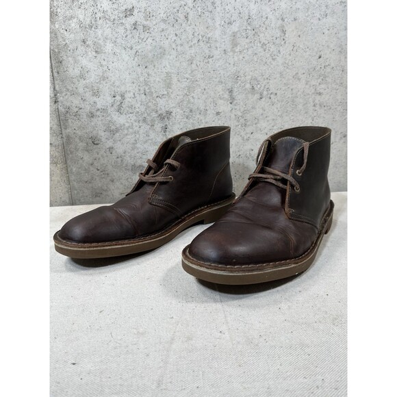 Clarks Men's Size 11 M Bushacre Chukka Boot, Beeswax Brown Leather No Sole - Picture 1 of 11